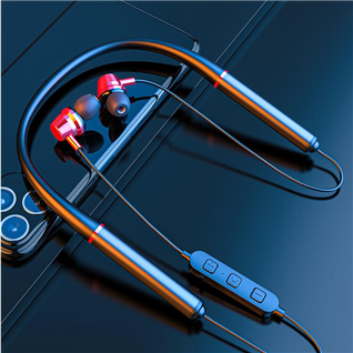 銳族 ruizu F15 藍牙耳機無線耳機bluetooth入耳式通用運動掛脖式磁吸長續航蘋果華為按鍵操作